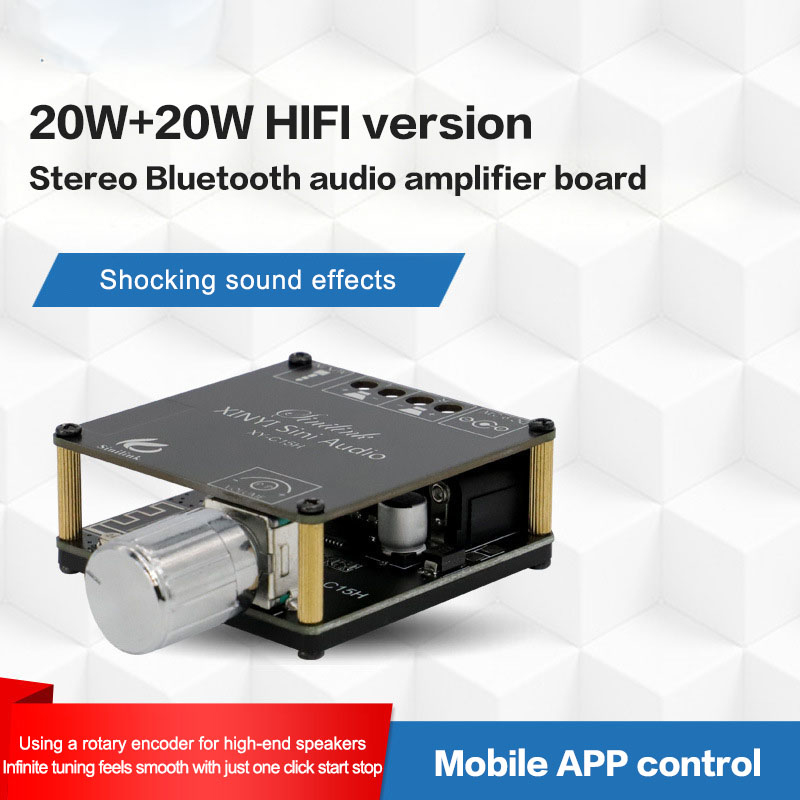Audio Music Player App - 2*20W Bluetooth 5.0 Power Amplifier Class
