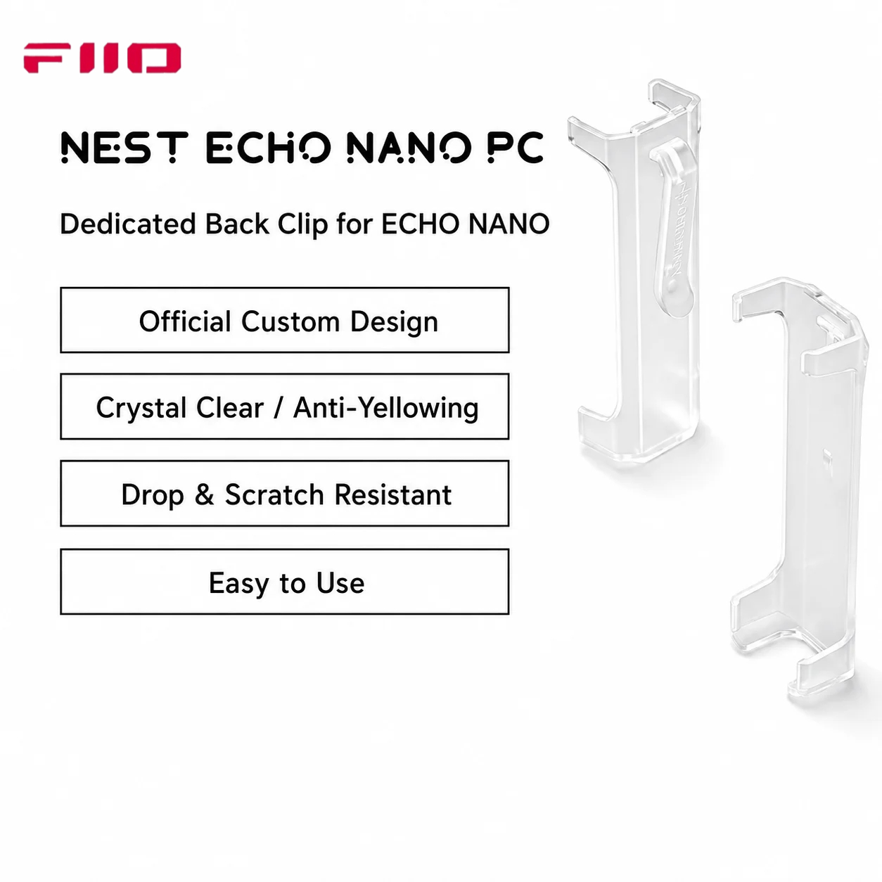 Audio Music App - FiiO Echo Nano Transparent Protective Back