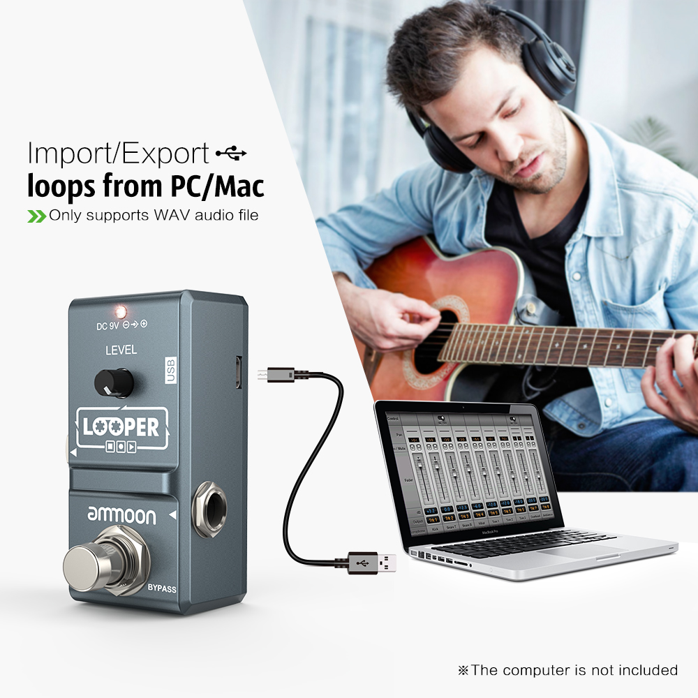 ammoon AP-09  Nano Loop Electr - Looper Pedal Guitar recension och pris