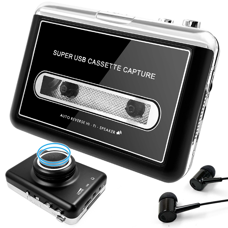 Portable Stereo USB Cassette P - Audio Music Converter To Mp3 recension och pris