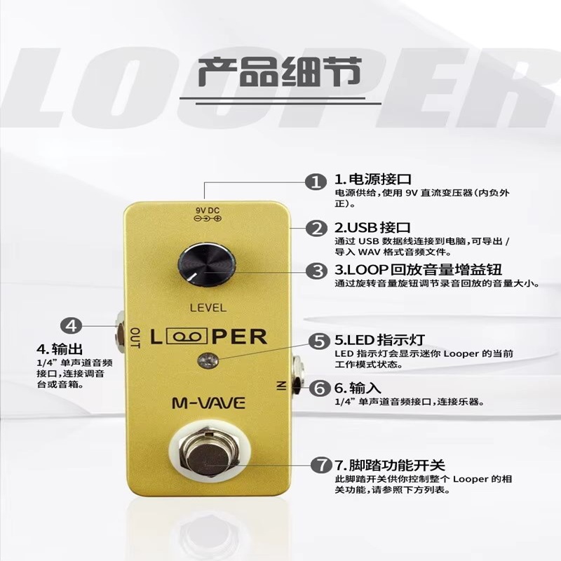 M-Vave Lost Tempo Guitar Loope - Looper Pedal Guitar recension och pris