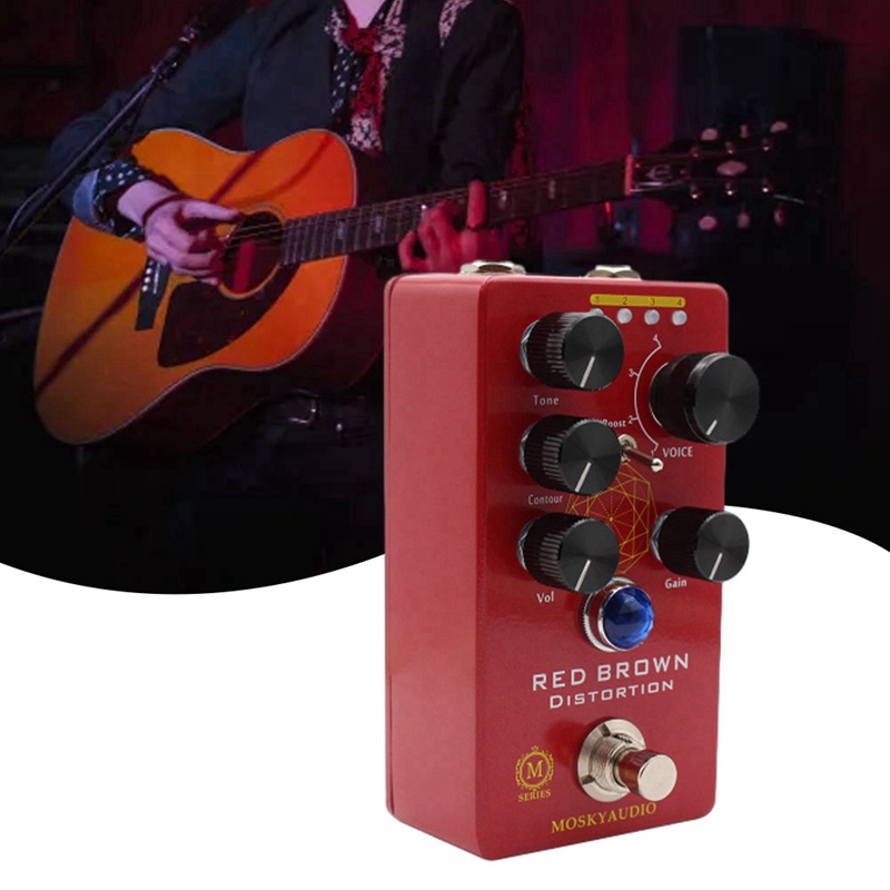 Practical MOSKY RED BROWN Dist - Looper Pedal Guitar recension och pris