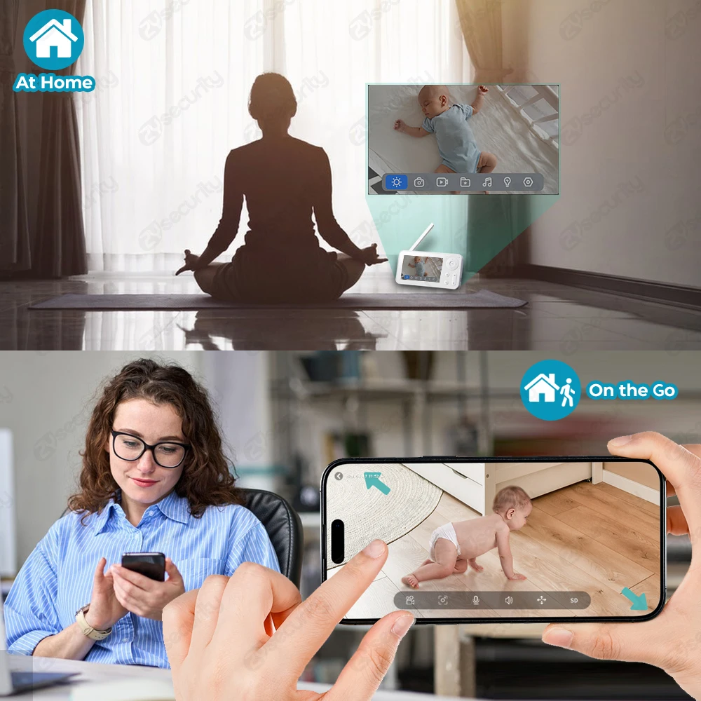 2K WiFi Baby Monitor with Scre - Audio Detect Music recension och pris