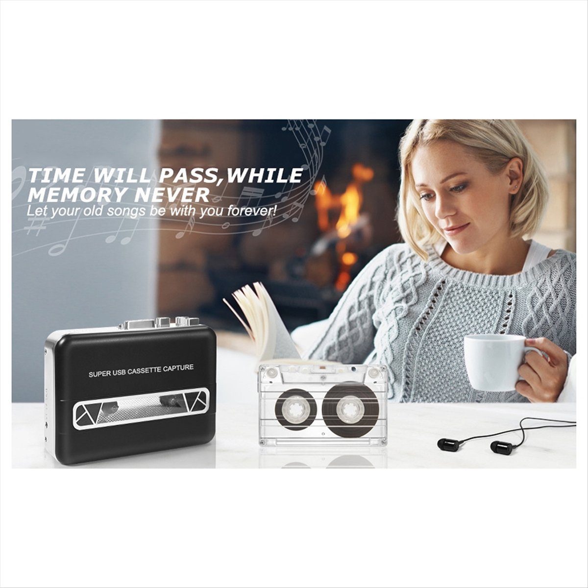 (DT37) Upgrade USB Cassette Ta - Audio Music Converter To Mp3 recension och pris