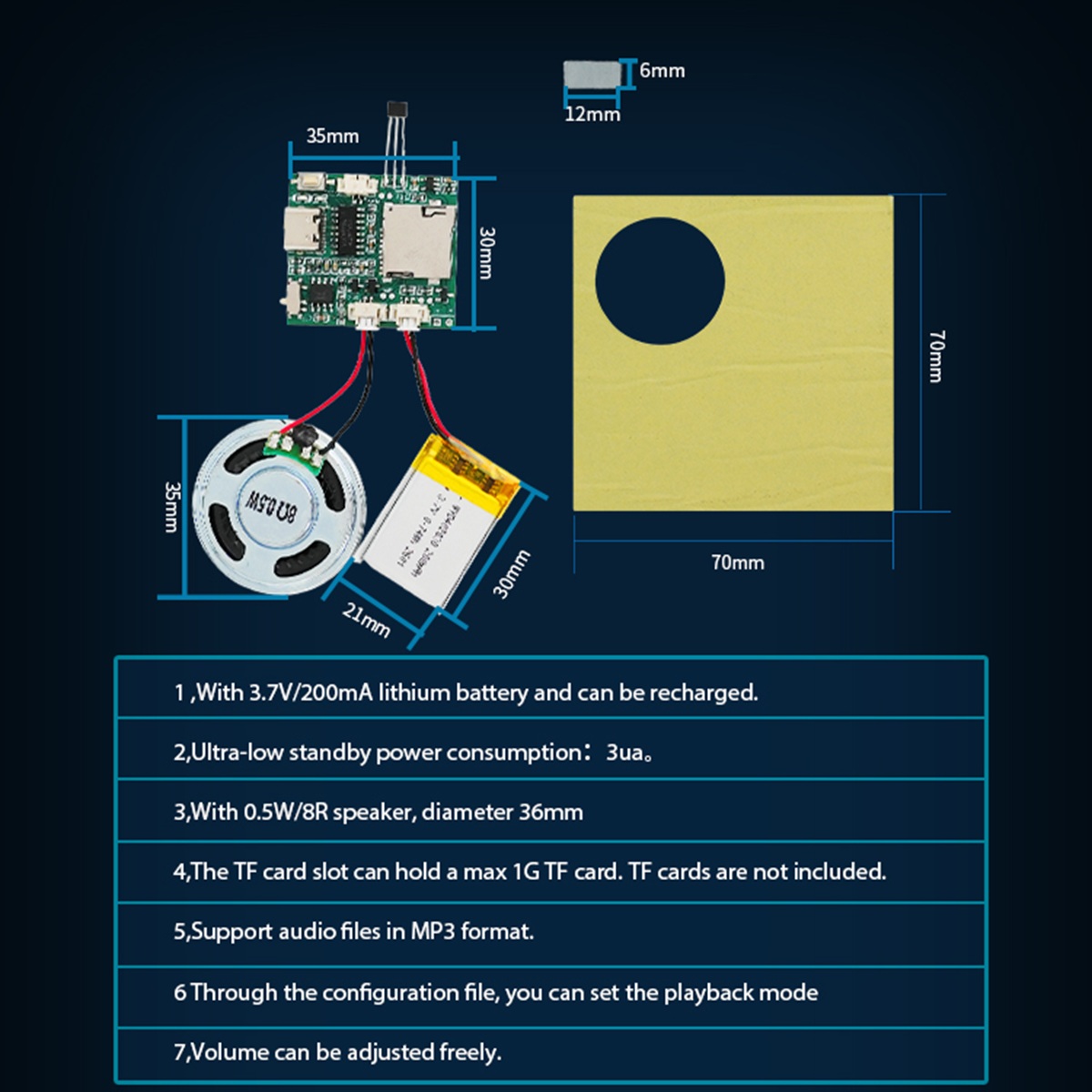 Programmable Sound Recorder Mo - Mp3 Audio Music Download recension och pris