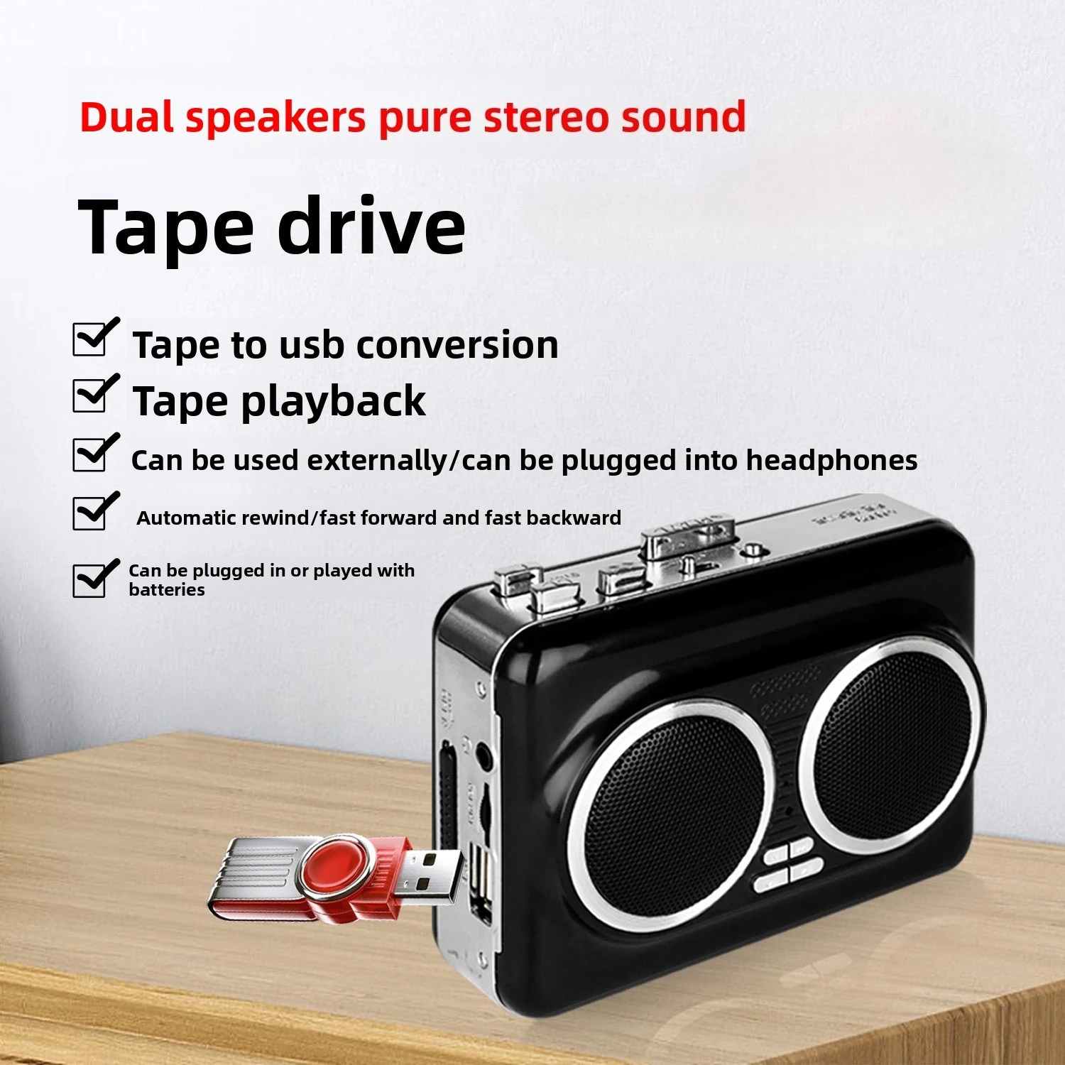 USB Cassette Player Music Audi - Audio Music Converter To Mp3 recension och pris