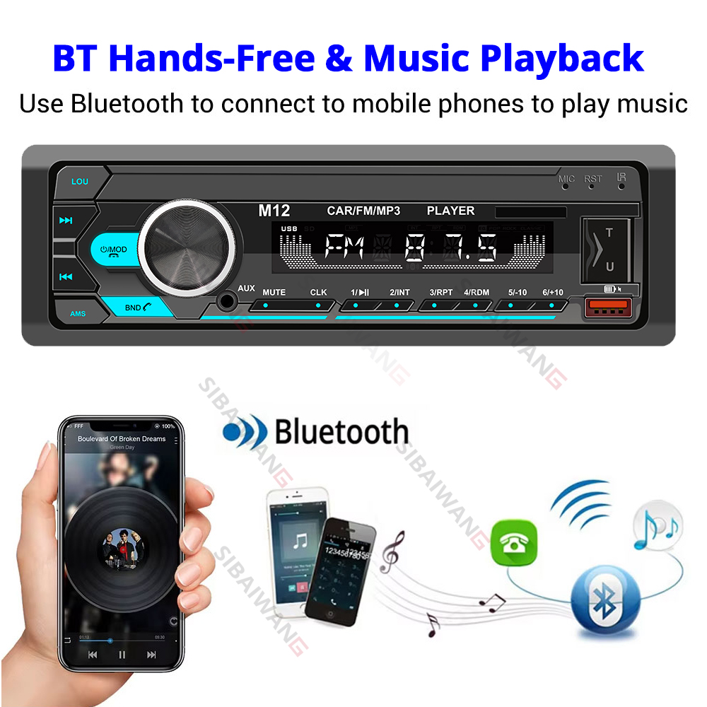 1 din car radio mp3 bluetooth  - Audio Music Player App recension och pris