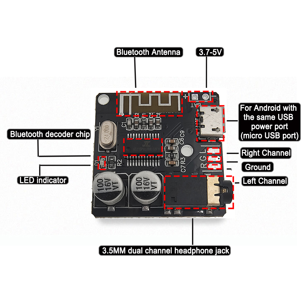 MP3 Receiver Decoder Board VHM - Audio Music Converter To Mp3 recension och pris