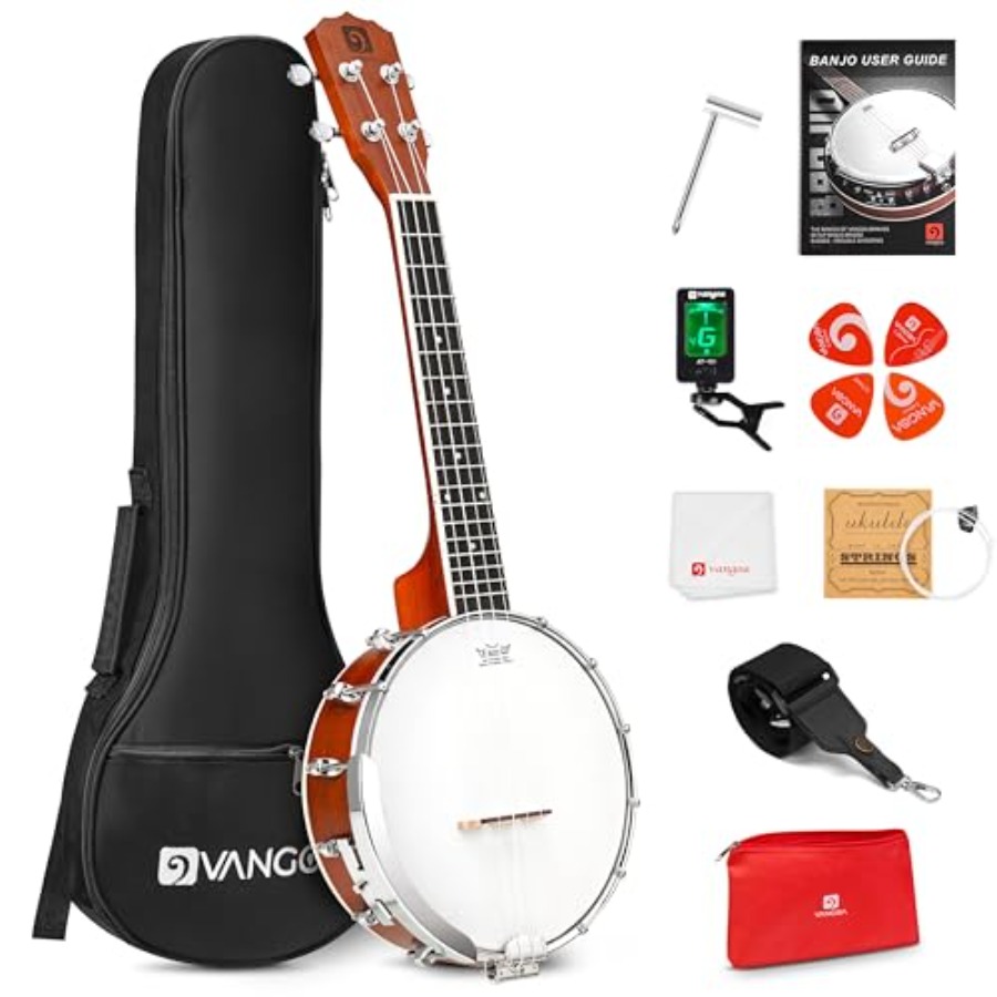 Banjolele 23 Inch with Premium - Ukulele Beginner Kit recension och pris