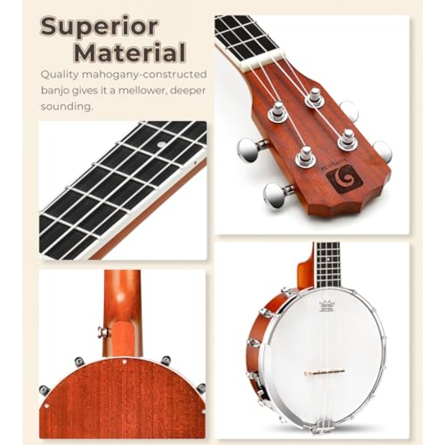 Banjolele 23 Inch with Premium - Ukulele Beginner Kit recension och pris