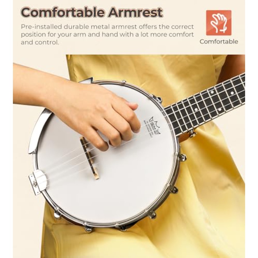 Banjolele 23 Inch with Premium - Ukulele Beginner Kit recension och pris