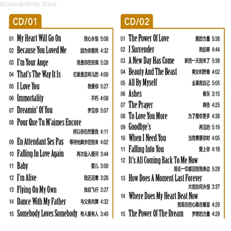 Classic Celine  Love Song Coll - Audio Music Songs recension och pris