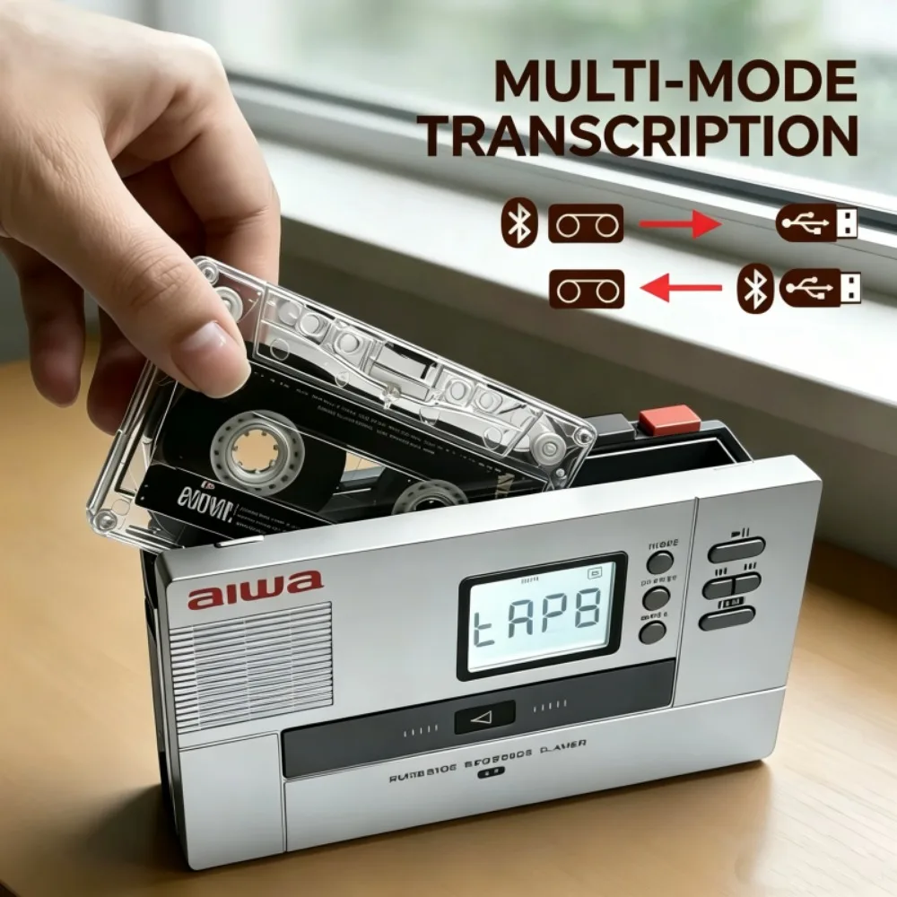 Retro Portable Cassette Player - Audio Music Converter To Mp3 recension och pris