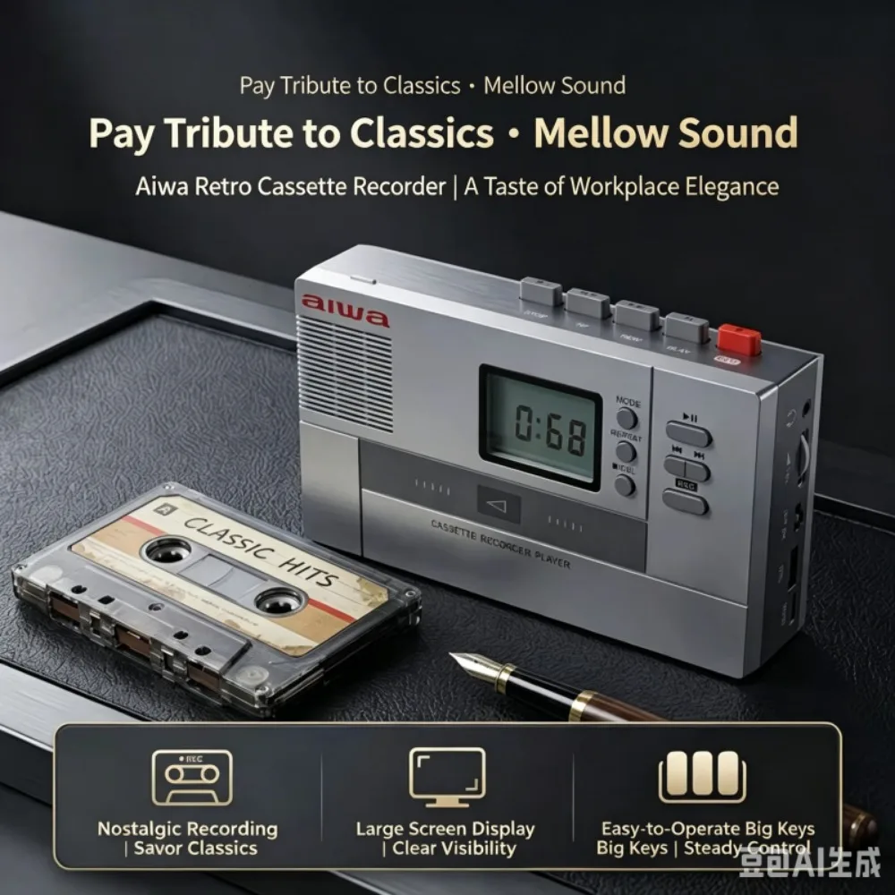 Retro Portable Cassette Player - Audio Music Converter To Mp3 recension och pris