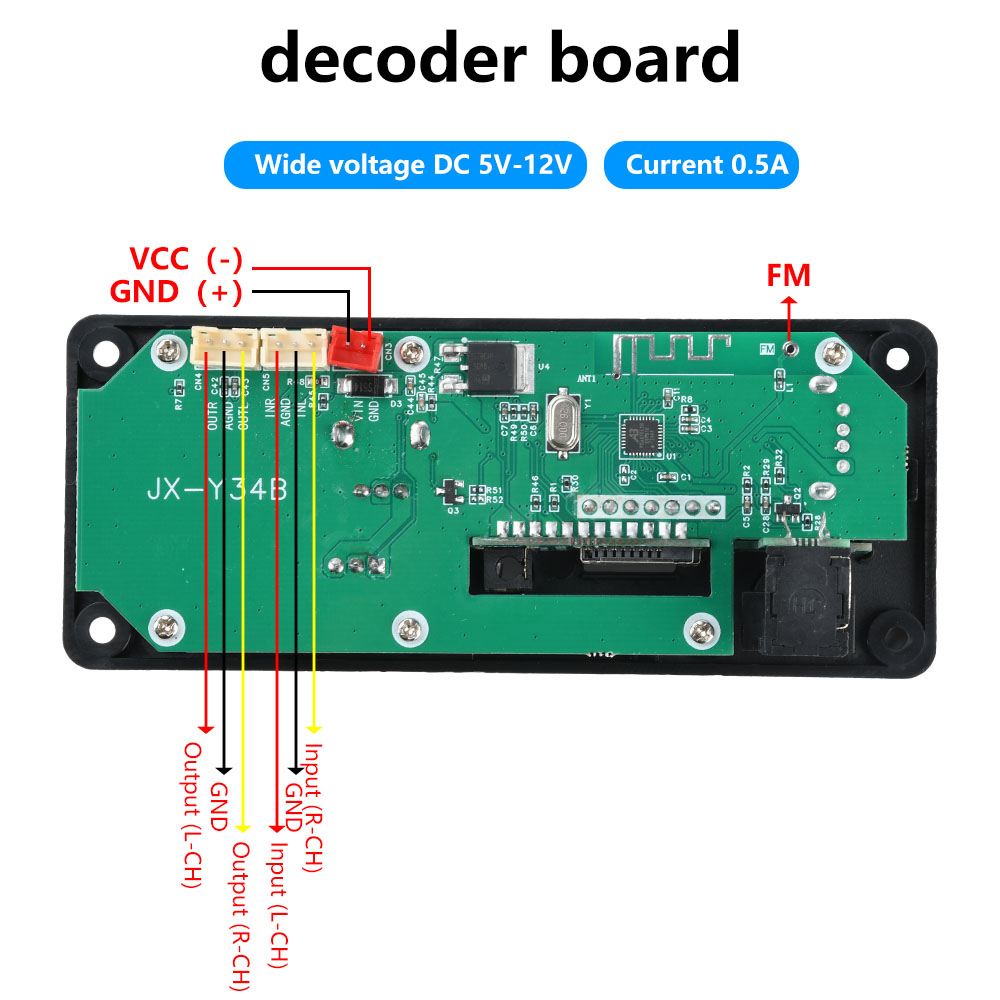 DC 5-12V MP3 Audio Decoder Mod - Audio Music Converter To Mp3 recension och pris
