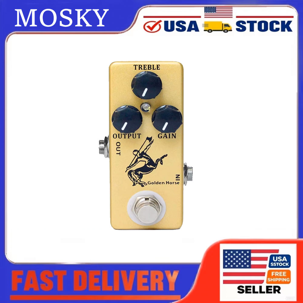 MOSKY Golden Horse Mini Overdr - Looper Pedal Guitar recension och pris