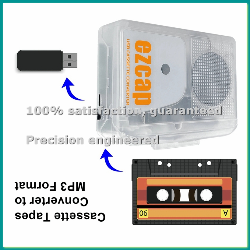 USB Cassette Player Stereo Tap - Audio Music File recension och pris